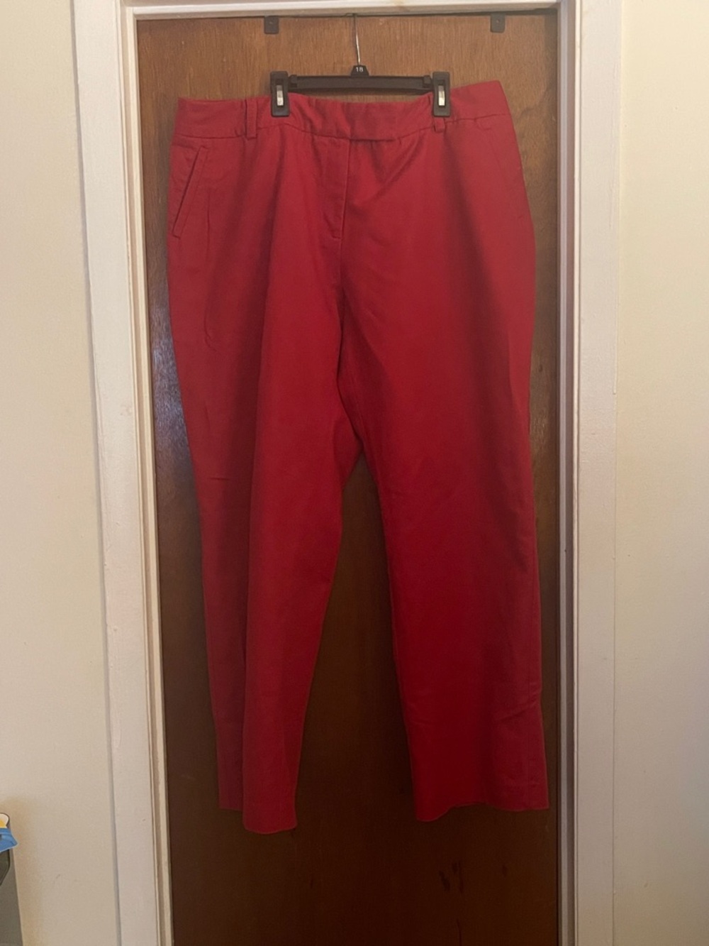 Charter Club Women’s Red Trousers - Straight Leg